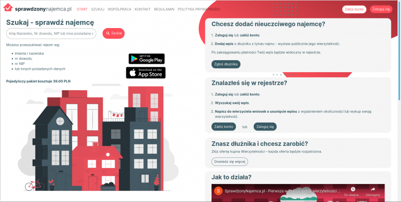 Aplikacja internetowa główna